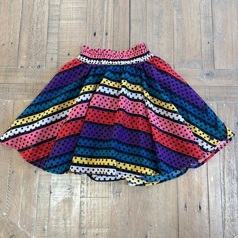 Sonia rykiel Alyssa rainbow Star chiffon skirt